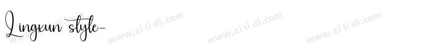 Lingxun style字体转换